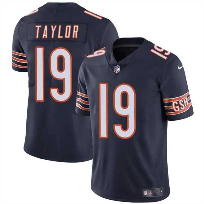 Men & Women & Youth Chicago Bears #19 Tory Taylor Navy Vapor Football Stitched Jersey